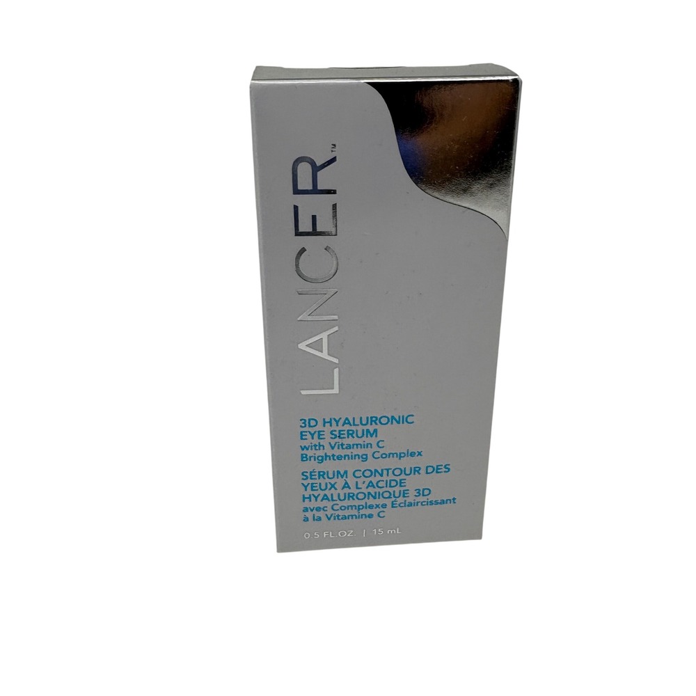 Lancer 3D Hyaluronic Eye Serum Vitamin C Brightening Complex 0.5oz 15ml New